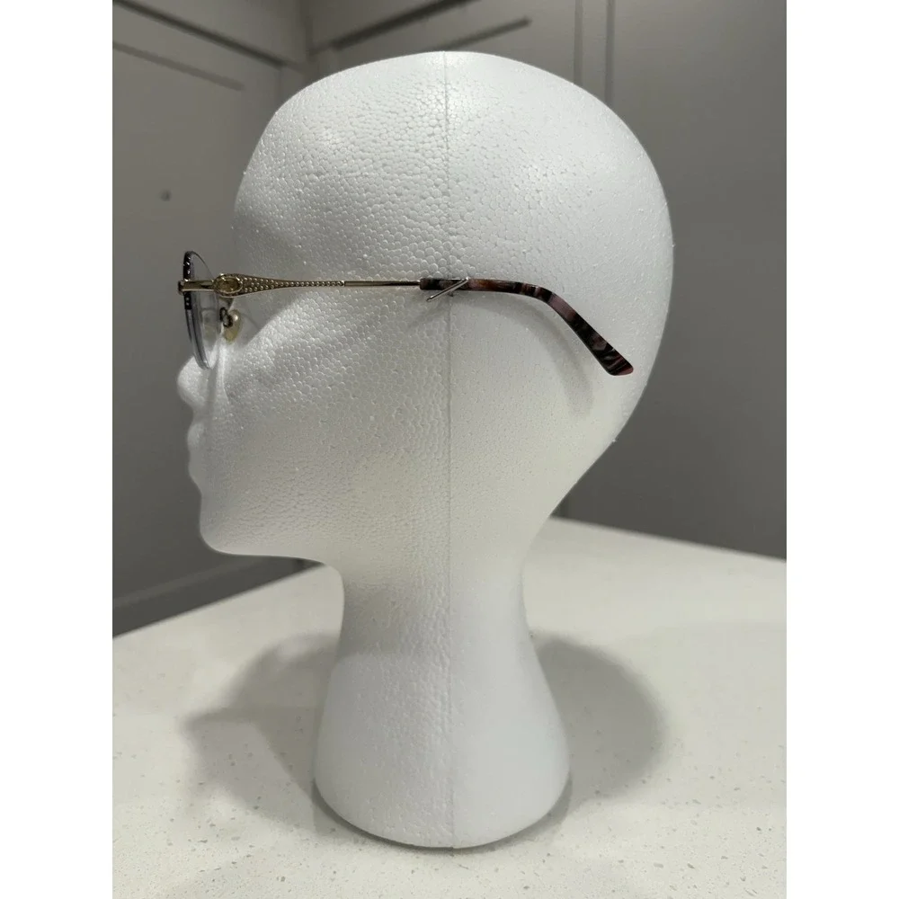 Sophia‎ Loren M304 Zyloware 168 Eyeglasses Frames Only Brown Gold 50-19-135